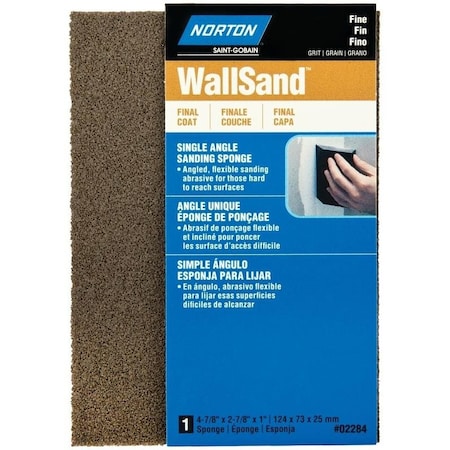 WallSand 0 Sanding Sponge, 478 In L, 278 In W, Fine